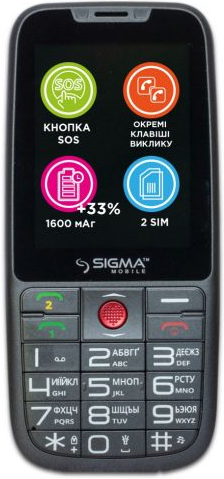 

Мобильный телефон Sigma mobile Comfort 50 Elegance3 Gray