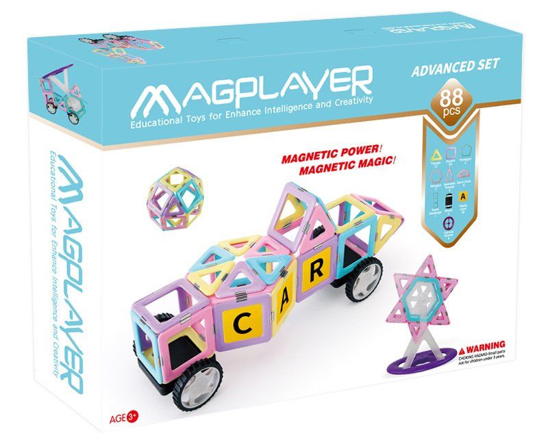 

Магнитный конструктор MagPlayer 88 элементов (MPH2-88)