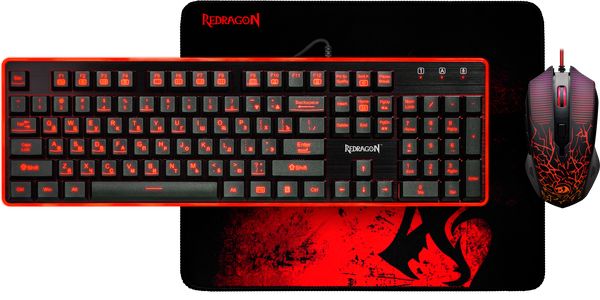 

Комплект проводной Redragon S107 USB (78225) Black/Red