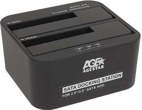 

Док-станція Agestar для 2xHDD 2.5"/3.5" SATA USB3.0 (3UBT6-6G (Black))