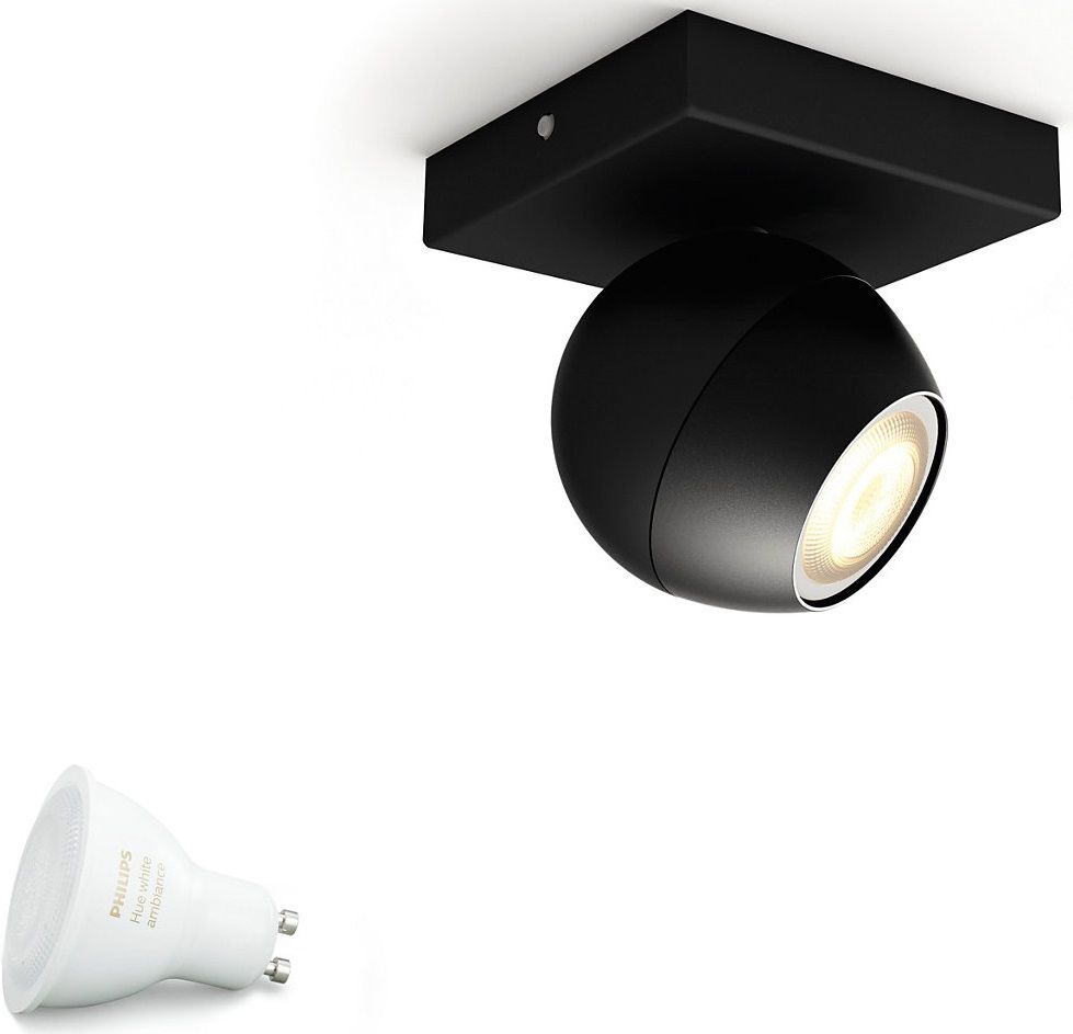 

Смарт-светильник PHILIPS BUCKRAM single spot 1x5.5W 240V ext. (50471/30/P8) Black