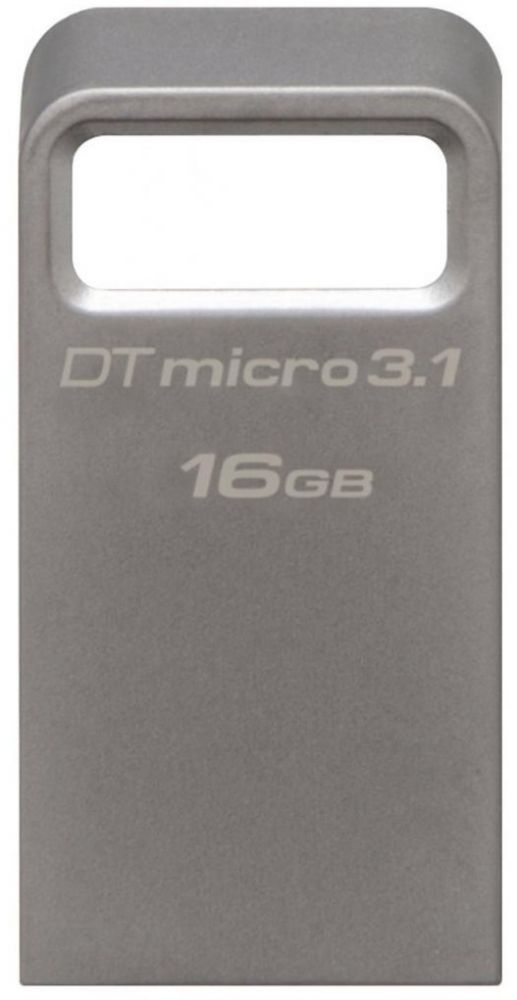 

USB флеш накопитель Kingston DT Micro 3.1 16GB USB 3.1 (DTMC3/16GB) Metal Silver