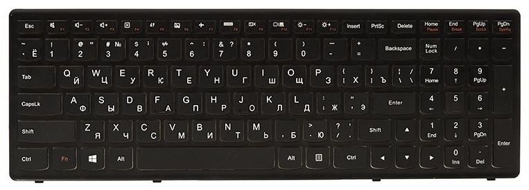 

Клавіатура для ноутбука PowerPlant IBM/Lenovo IdeaPad Flex 15, G500s, S510p з рамкою (KB311767)