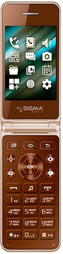 

Мобильный телефон Sigma mobile X-style 28 Flip Gold Mokka