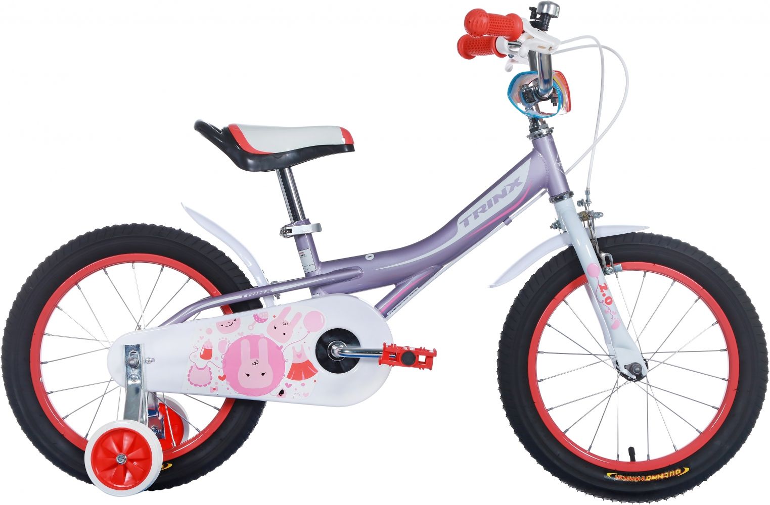 

Велосипед Trinx Princess 2.0 16" (PRINC2.0PPW) Pink-Pink-White