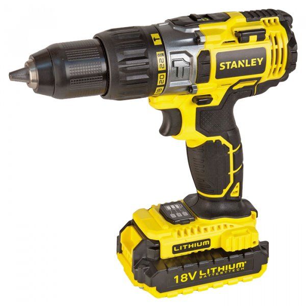 

Аккумуляторная дрель-шуруповерт Stanley STDC18LHBK