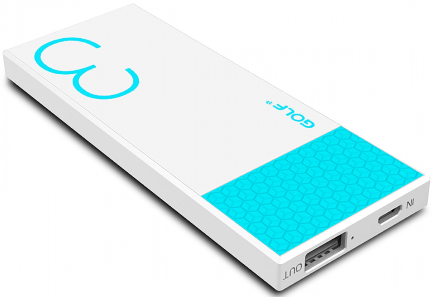 

УМБ Golf Power Bank 3000 mAh Hive3 2.1A Li-pol White/Blue