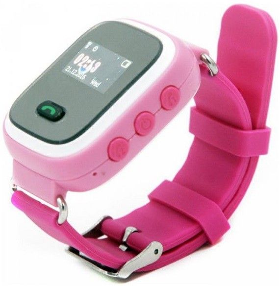 

Детские часы-телефон с GPS трекером GOGPS K11 (K11PK) Pink