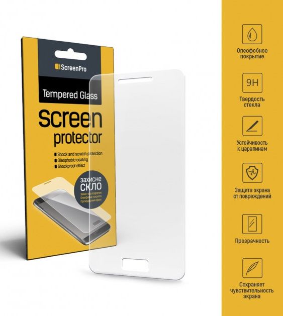 

Защитное стекло ScreenPro 9H для Prestigio MultiPhone Wize R3 PSP3423 (SP-GSREP3423)