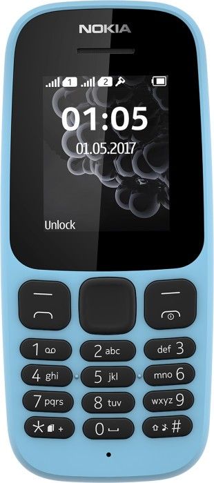 

Мобильный телефон Nokia 105 Dual Sim New Blue