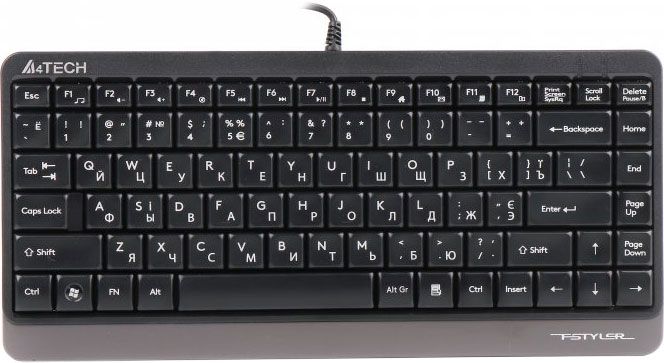 

Клавіатура дротова A4Tech FK11 Fstyler Compact Size USB (4711421953313) Grey