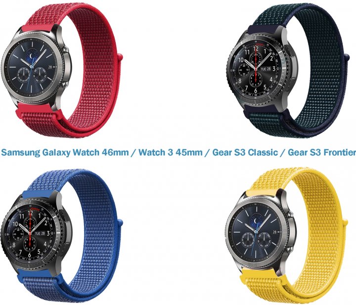 

Набір ремінців 4 кольори BeCover Nylon Style для Samsung Galaxy Watch 46mm/Watch 3 45mm/Gear S3 Classic/Gear S3 Frontier (706561) Boy