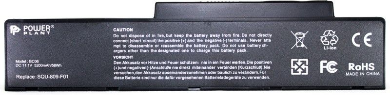 

Аккумулятор PowerPlant для FUJITSU Amilo Pi3560 (SQU-809-F01) 11.1V 5200 mAh (NB00000273)