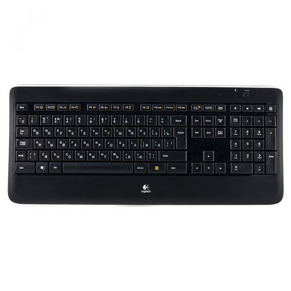 Акція на Клавіатура Logitech Wireless Illuminated K800 Black (920-002395) від Територія твоєї техніки