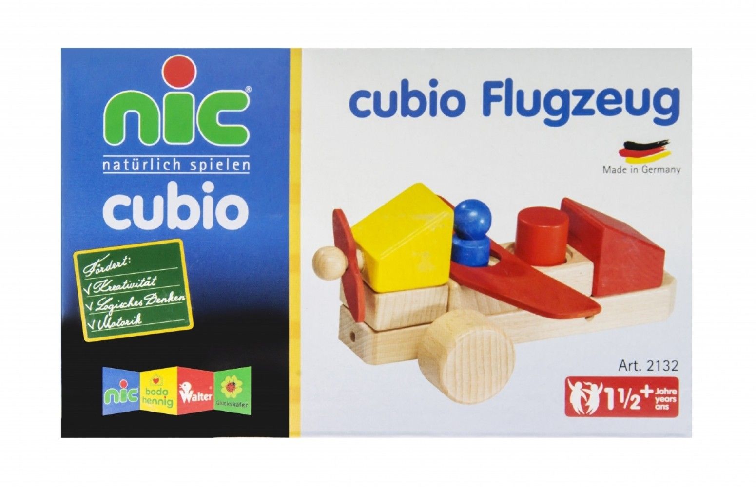 

Конструктор деревянный Nic Toys Cubio Самолет 10 деталей (NIC2132)