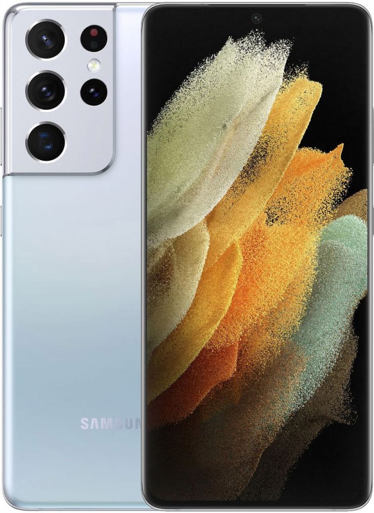 Акція на Смартфон Samsung Galaxy S21 Ultra 12/128GB (SM-G998BZSDSEK) Phantom Silver від Територія твоєї техніки