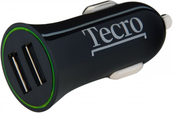 

Автомобільний зарядний пристрій Tecro TCR-0221AB Black