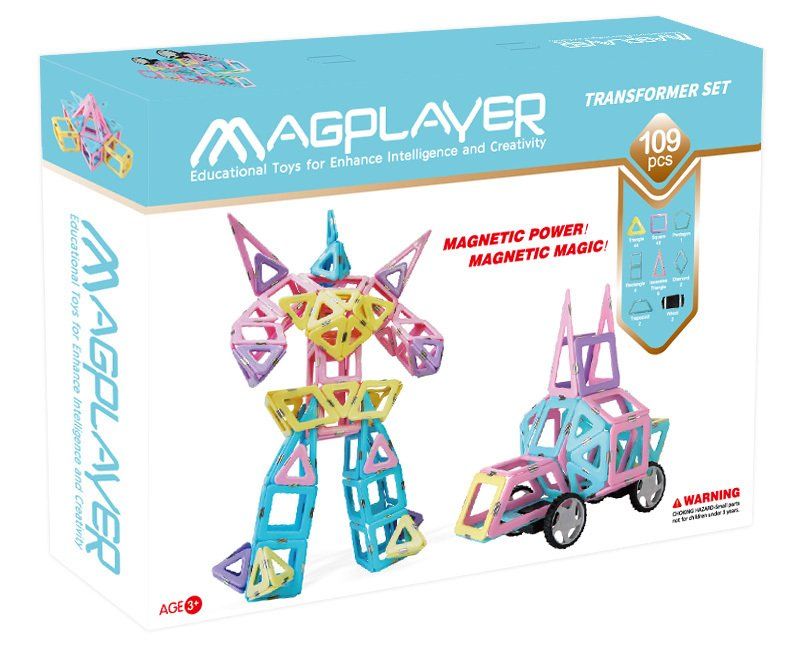 

Магнітний конструктор MagPlayer 109 елементів (MPH2-109)