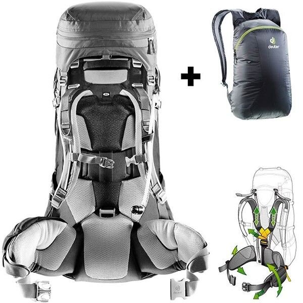 

Рюкзак Deuter Aircontact PRO 60 +15 SL (3330217 4701) Graphit-black