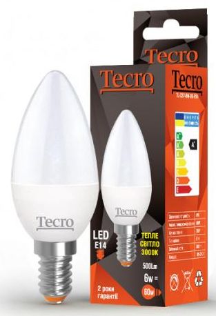 

Лампа LED Tecro TL-C37-6W-3K-E14 6W 3000K E14