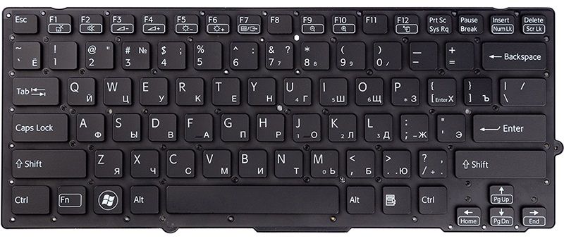 

Клавіатура для ноутбука PowerPlant SONY Vaio VPC-SB, VPC-SA (KB310789) Black