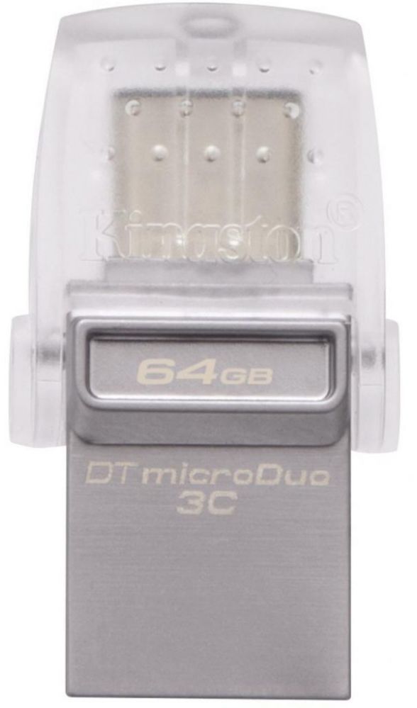 

USB флеш накопичувач Kingston DataTraveler microDuo 3C 64GB (DTDUO3C/64GB)