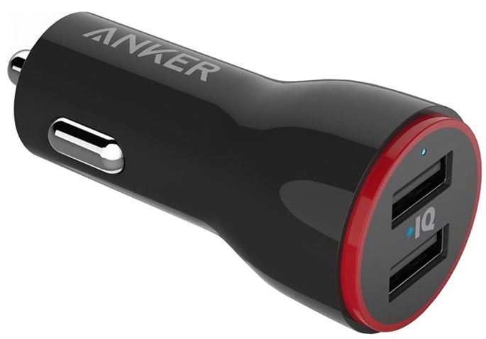 

Автомобільний зарядний пристрій Anker PowerDrive 2 24W 2xUSB V3 (A2310G11) Black