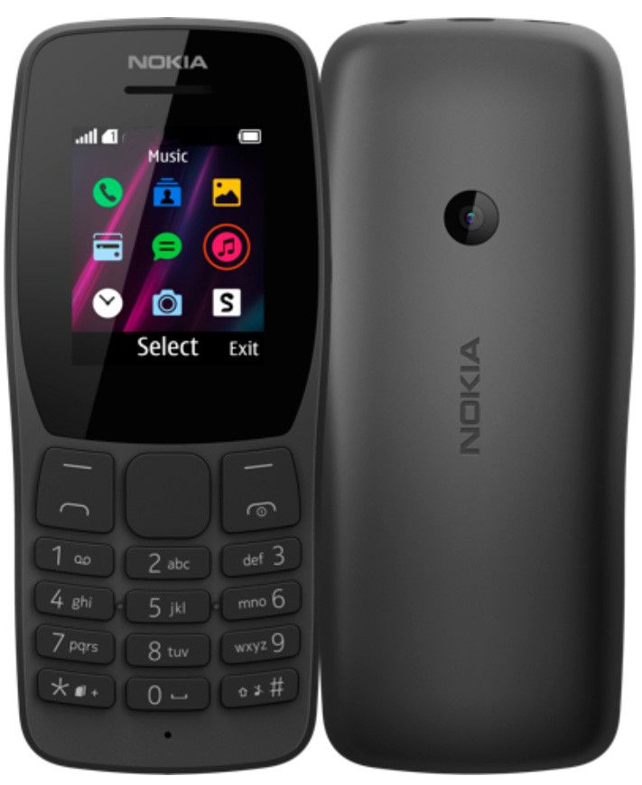 Акція на Мобільний телефон Nokia 110 Dual Sim (16NKLB01A07) Black від Територія твоєї техніки