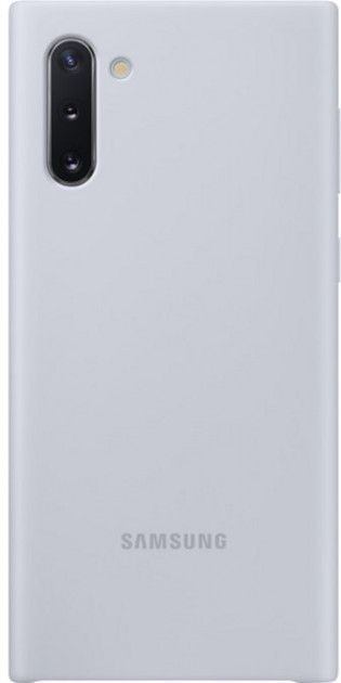 Акція на Накладка Samsung Silicone Cover для Samsung Galaxy Note 10 (EF-PN970TSEGRU) Silver від Територія твоєї техніки