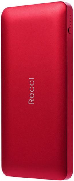 

Портативная батарея Recci RN-10000 Noble Power Bank Power IQ 2.1А Li-Pol 10000 mAh Red