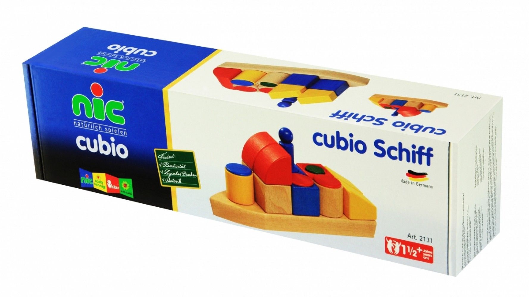 

Конструктор деревянный Nic Toys Cubio Кораблик 27 деталей (NIC2131)