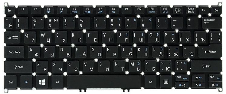 

Клавіатура для ноутбука PowerPlant Acer Aspire E3-111, V5-122 без фрейму (KB311248)