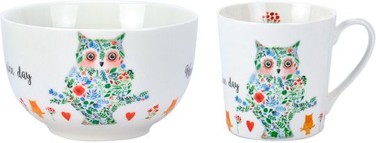 

Сервиз для завтрака Limited Edition Happy Owl 2 предмета (B1237-09264-2)
