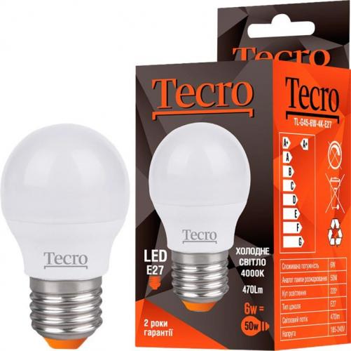 

Лампа LED Tecro TL-G45-6W-4K-E27 6W 4000K E27