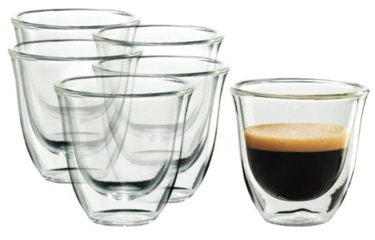 

Набір чашок Delonghi DLSC300 ESPRESSO (6 шт) 60 ML