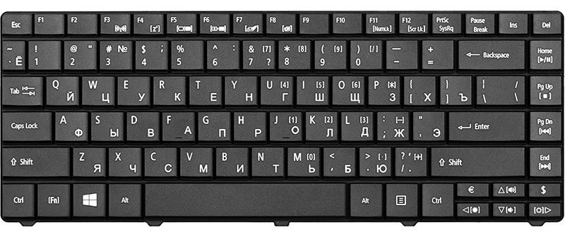 

Клавіатура для ноутбука PowerPlant Acer Aspire E1-421, TravelMate 8331 (KB311231) Black