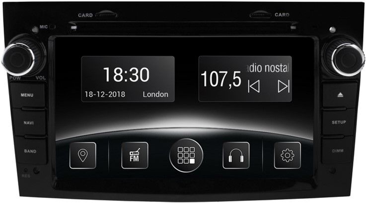 

Автомагнітола штатна Gazer CM5007-L48 для Opel Astra H, Vectra C, Zafira B 2004-2009