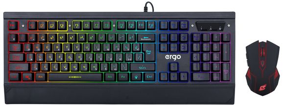 

Комплект дротовий Ergo MK-540 USB Black