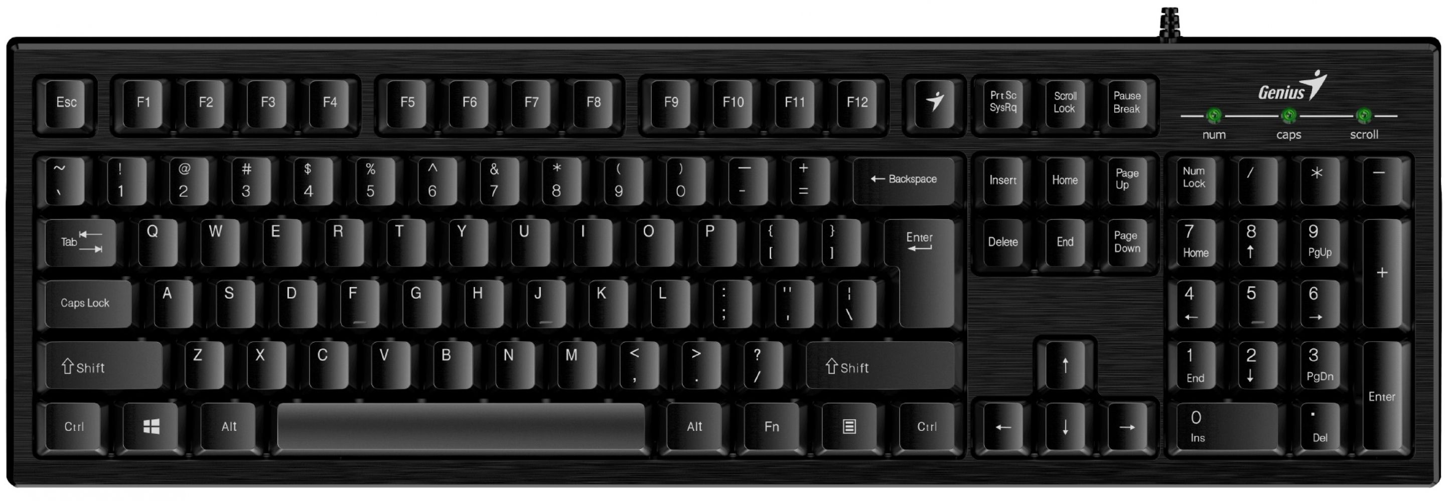 

Клавіатура дротова Genius Smart KB-101 USB (31300006410) Black