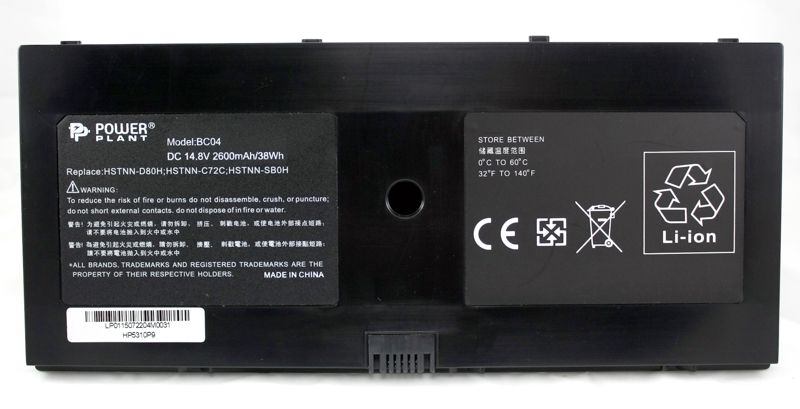 

Акумулятор PowerPlant для HP ProBook 5310M Black (14.8V/2600mAh/4 Cells) (NB00000262)