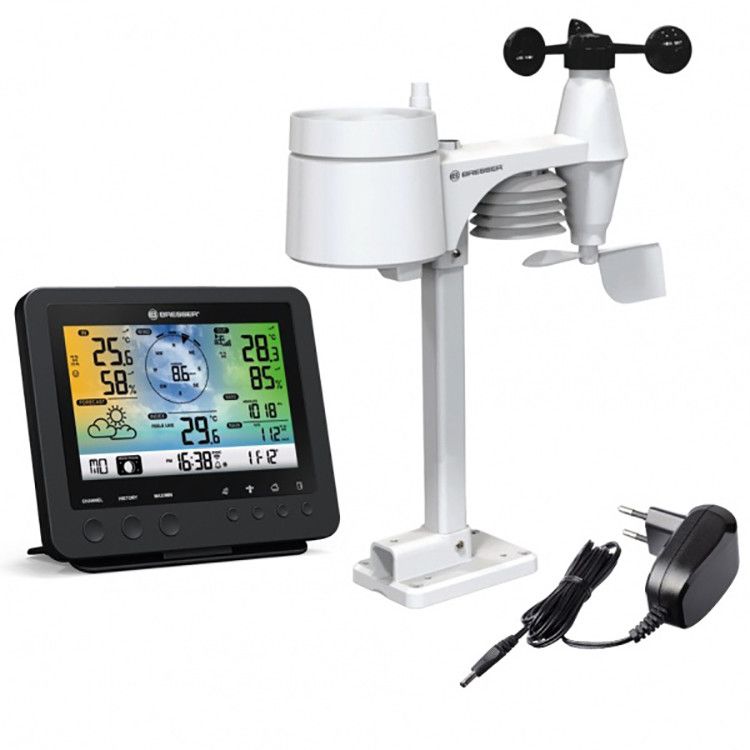 

Метеостанция Bresser Weather Center Wi-Fi 5-in-1 Profi Sensor (926259) Black