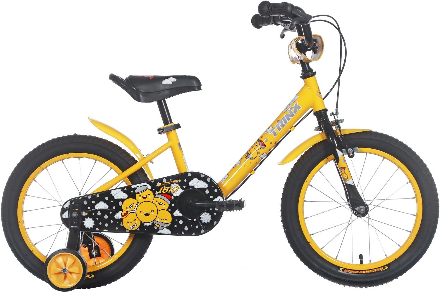 

Велосипед Trinx Smile TX-1610 16" (SM.1610YGY) Yellow-Grey-Yellow