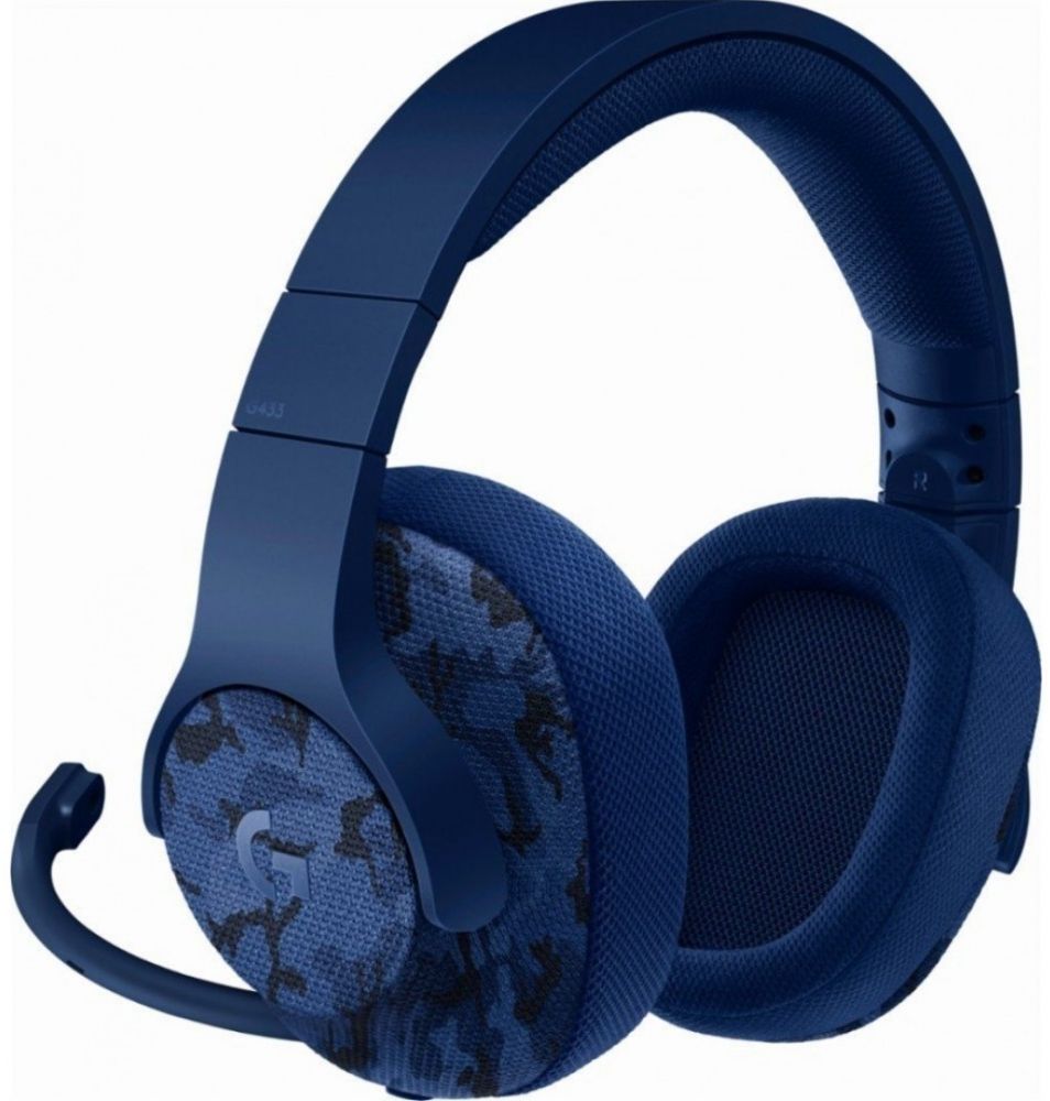 

Наушники Logitech Wired Gaming Headset G433 7.1 Surround (981-000688) Blue Camo