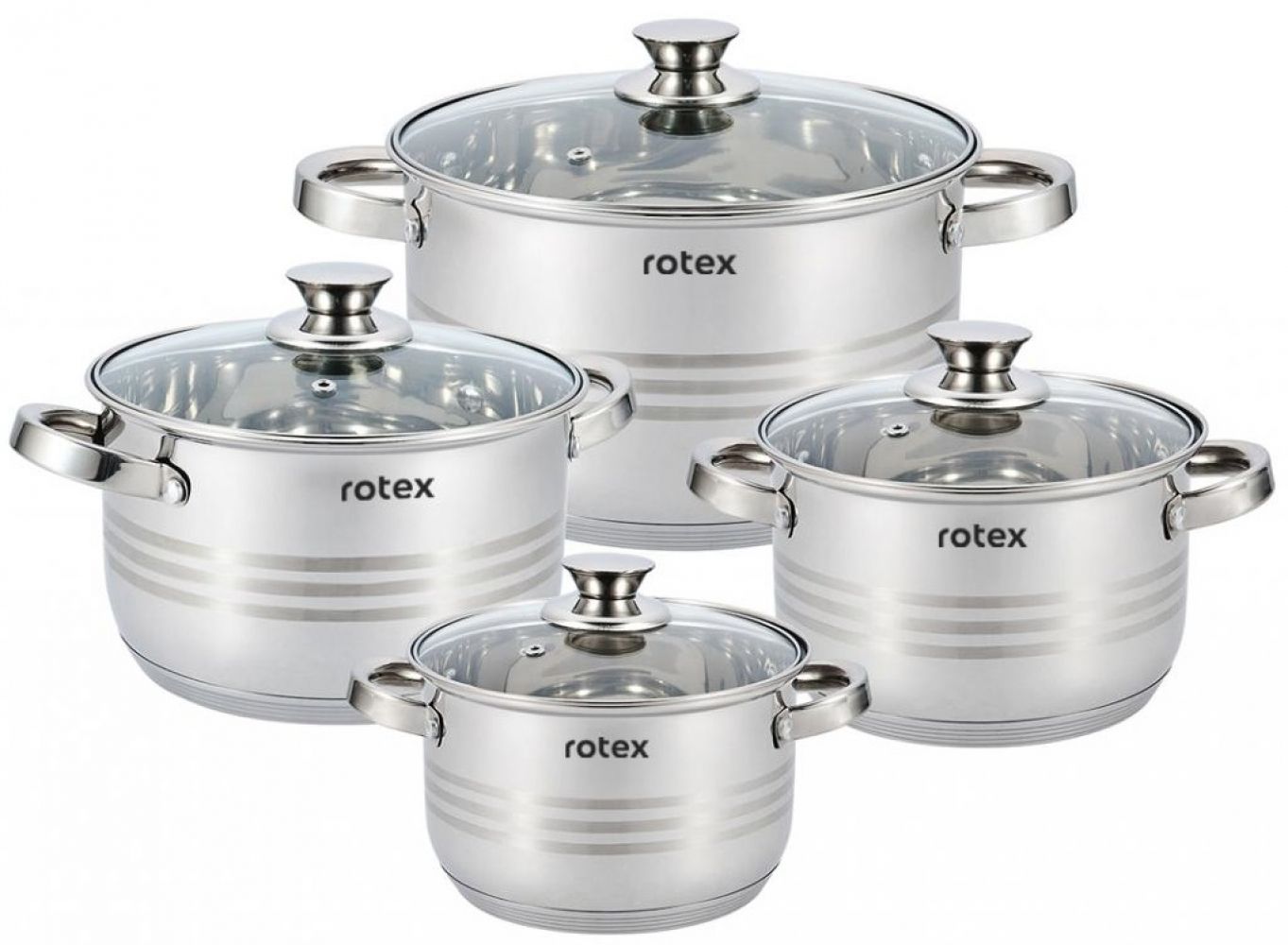 

Набір каструль Rotex Lamezia 8 предметов (RC305-8L Lamezia)