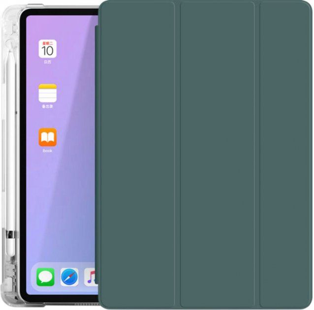 

Обкладинка BeCover Soft TPU з кріпленням Apple Pencil для Apple iPad Air 10.9 2020 (705521) Dark Green