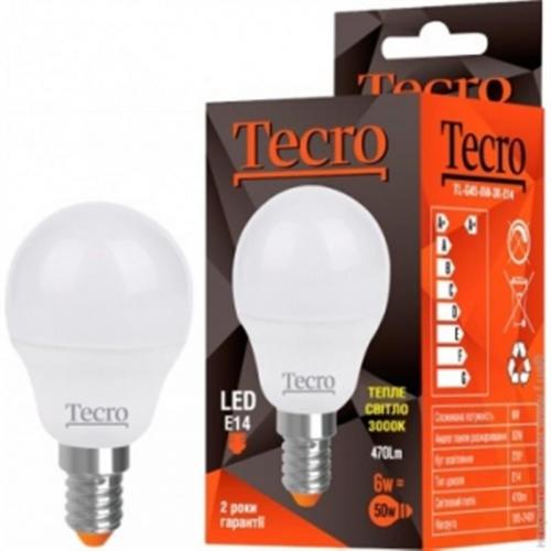 

Лампа LED Tecro TL-G45-6W-3K-E14 6W 3000K E14