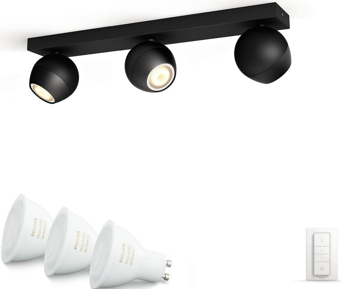 

Смарт-светильник PHILIPS BUCKRAM bar/tube 3x5.5W 240V (50473/30/P7) Black