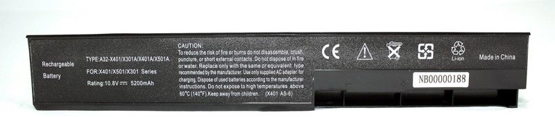 

Акумулятор PowerPlant A32-X401 для Asus X401 Black (10.8V/5200mAh/6 Cells) (NB00000188)