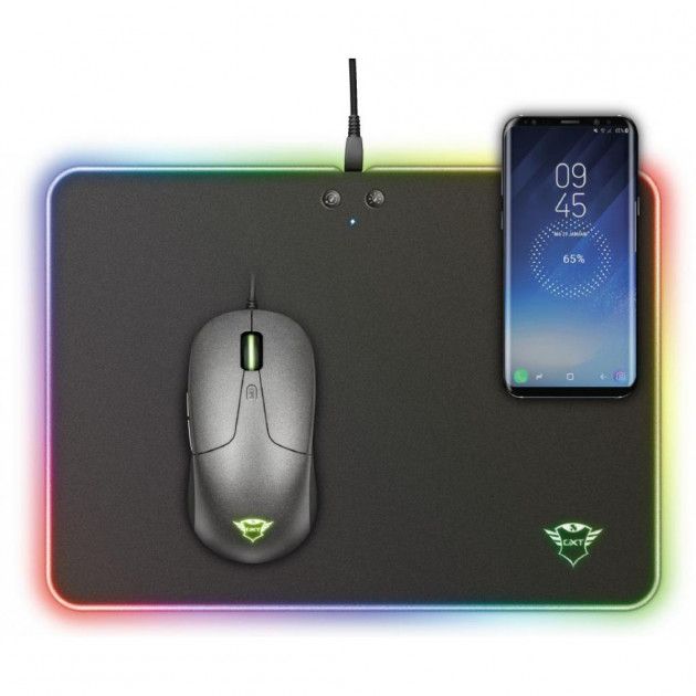 

Ігрова поверхня Trust GXT 750 Qlide RGB with wireless charging M (TR23184)