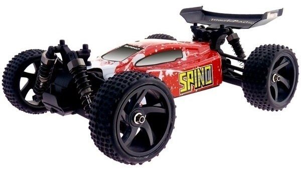 

Модель автомобіля Himoto Багги Spino Brushed 1:18 2.4 ГГц (E18XBr) Red